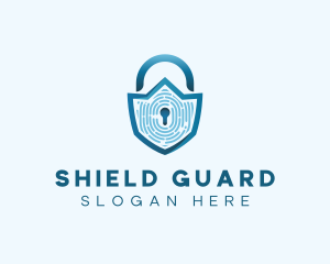 Security Biometric Lock logo design