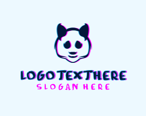 Glitch Panda Gamer logo