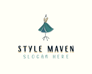 Dressmaker Tailor Modeling logo design