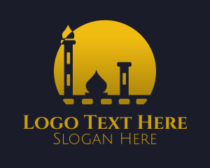 Yellow Mosque Sunset logo