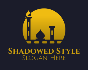 Yellow Mosque Sunset logo