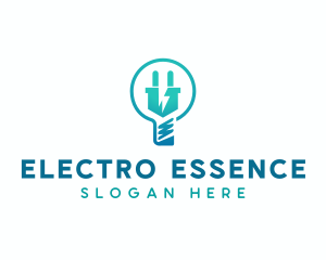 Light Bulb Electric Plug logo