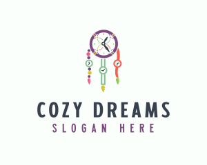 Colorful Time Dreamcatcher logo design