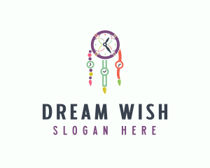 Colorful Time Dreamcatcher logo design