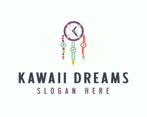 Colorful Time Dreamcatcher logo design