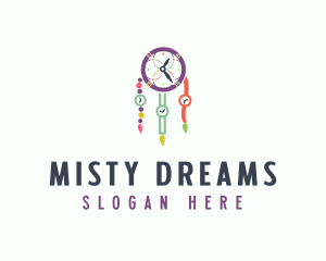 Colorful Time Dreamcatcher logo design