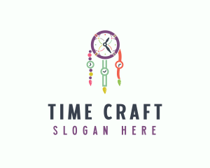 Colorful Time Dreamcatcher logo design