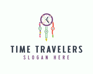 Colorful Time Dreamcatcher logo design