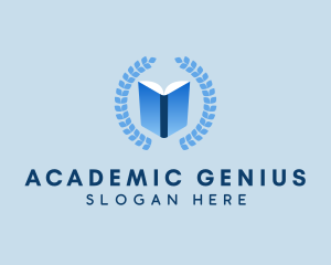 Learning Center Book logo design