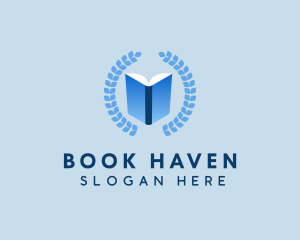 Learning Center Book logo design