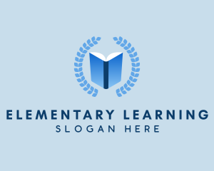 Learning Center Book logo design