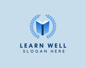 Learning Center Book logo design