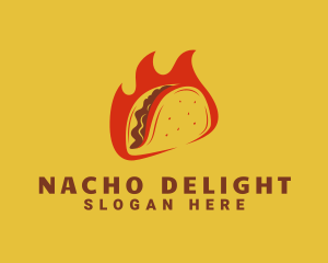 Flaming Taco Snack logo