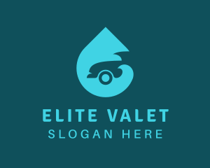 Car Wash Droplet logo design