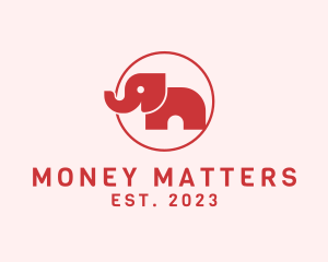 Minimalist Wild Elephant  logo