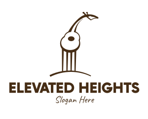 Brown Guitar Giraffe logo
