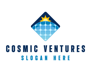 Sustainable Solar Panel Technology logo design