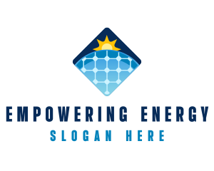 Sustainable Solar Panel Technology logo design