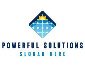 Sustainable Solar Panel Technology logo design