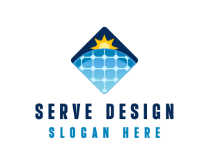 Sustainable Solar Panel Technology logo design