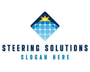 Sustainable Solar Panel Technology logo design