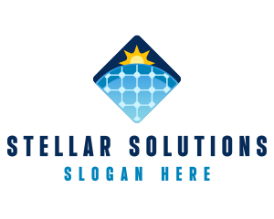 Sustainable Solar Panel Technology logo design