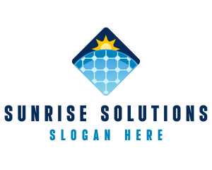 Sustainable Solar Panel Technology logo design