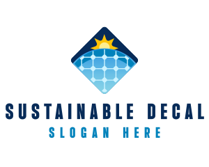 Sustainable Solar Panel Technology logo design