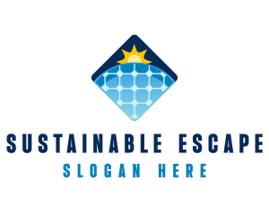 Sustainable Solar Panel Technology logo design