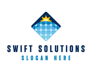 Sustainable Solar Panel Technology logo design