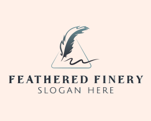 Feather Pen Writer logo design