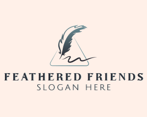 Feather Pen Writer logo design