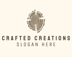 Log Wood Tree logo design