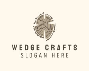 Log Wood Tree logo design