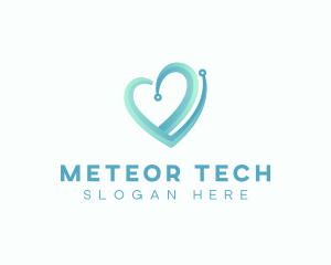 Medical Tech Heart logo design