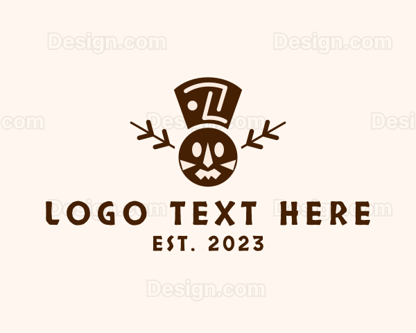 Mayan Tribal Mask Logo