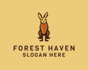 Rustic Wildlife Rabbit logo