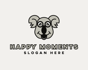 Wildlife Happy Koala logo design