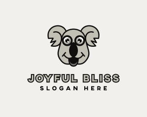 Wildlife Happy Koala logo design