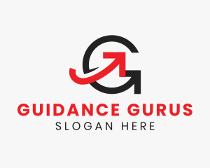 Red Arrow Letter G logo design