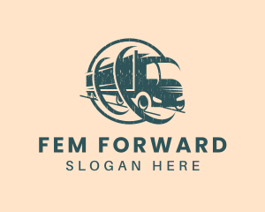 Logistics Forwarding Truck logo design