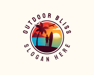 Getaway Beach Travel logo design