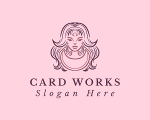 Crescent Woman Goddess logo design