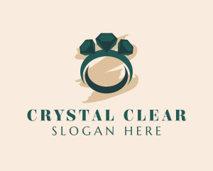 Crystal Diamond Ring  logo