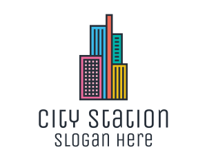 Colorful Modern City  logo design