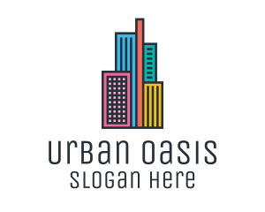 Colorful Modern City  logo design