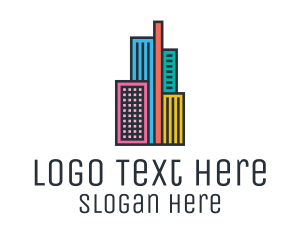 Trendy - Colorful Modern City logo design