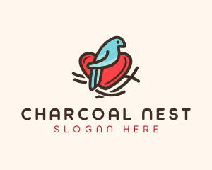 Bird Nest Heart logo