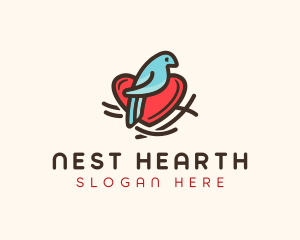 Bird Nest Heart logo