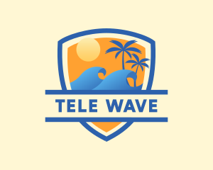 Ocean Wave Summer logo design